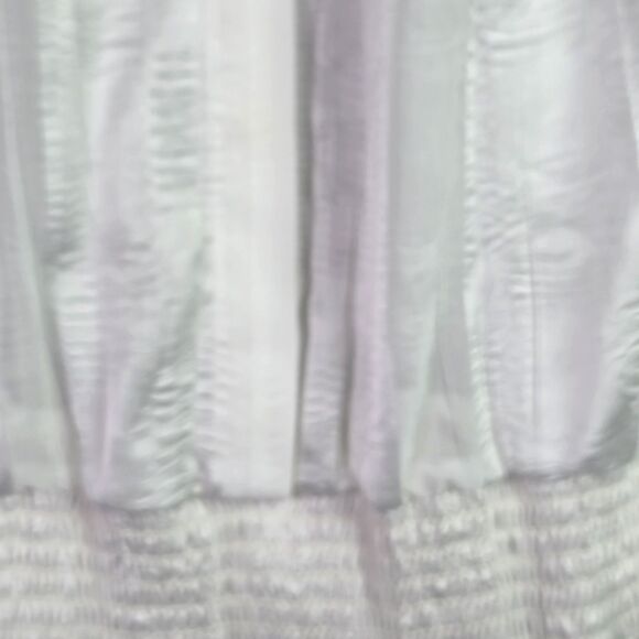 Philippe Marques White Studded Pleated Blouse 10 Long Sleeve USA - Picture 7 of 12